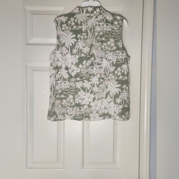 Vtg Erika XL 90s Hawaiian Tropical Print BeachTheme Button Down Women's Shirt - Picture 8 of 9